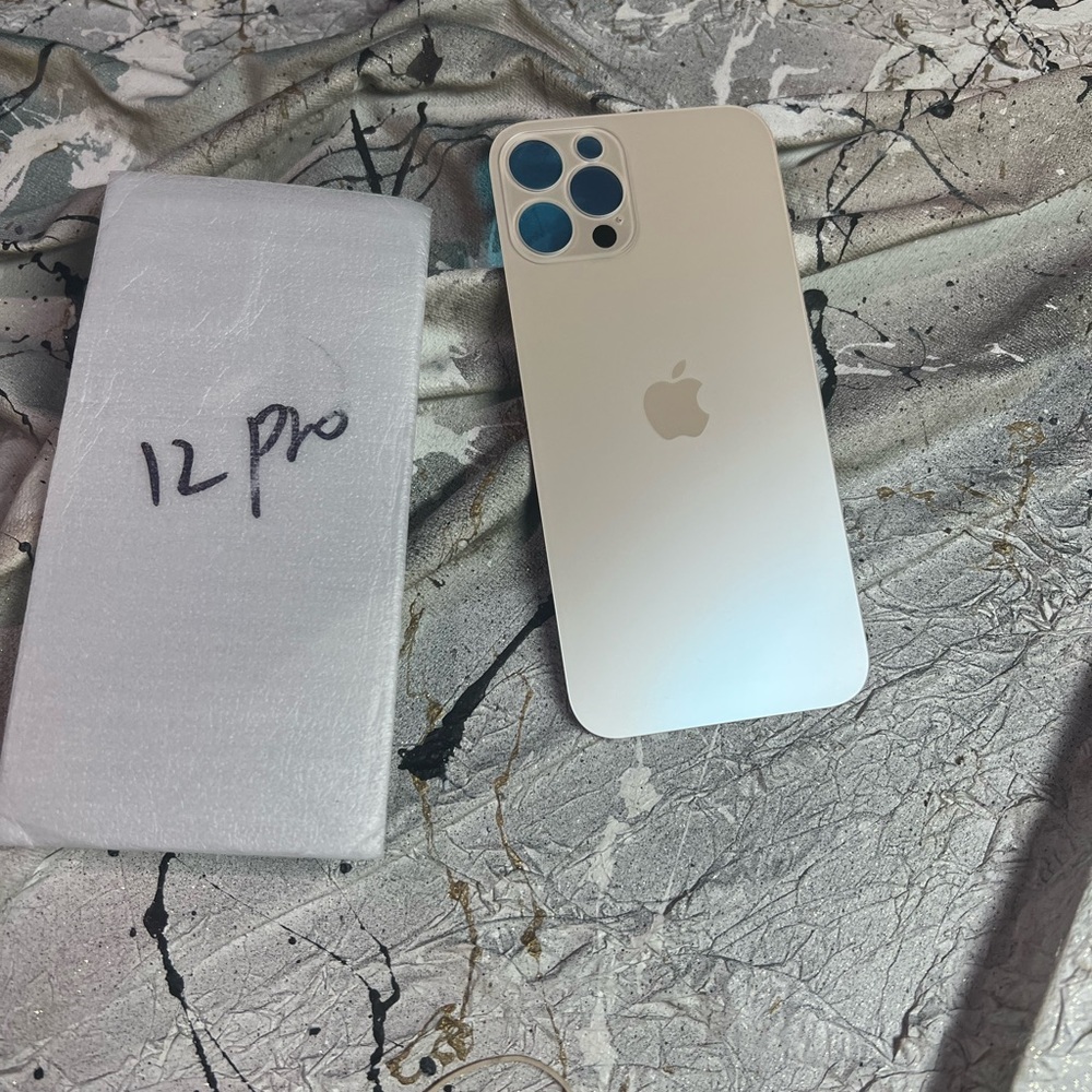 Apple iPhone 12 Pro Back Metal Replacement Part - color Gold